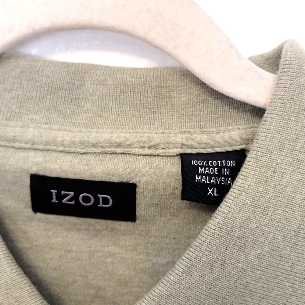 Izod NWT Deadstock 2012 Leaf Heather Green Polo Shirt Size XL - Picture 3 of 11
